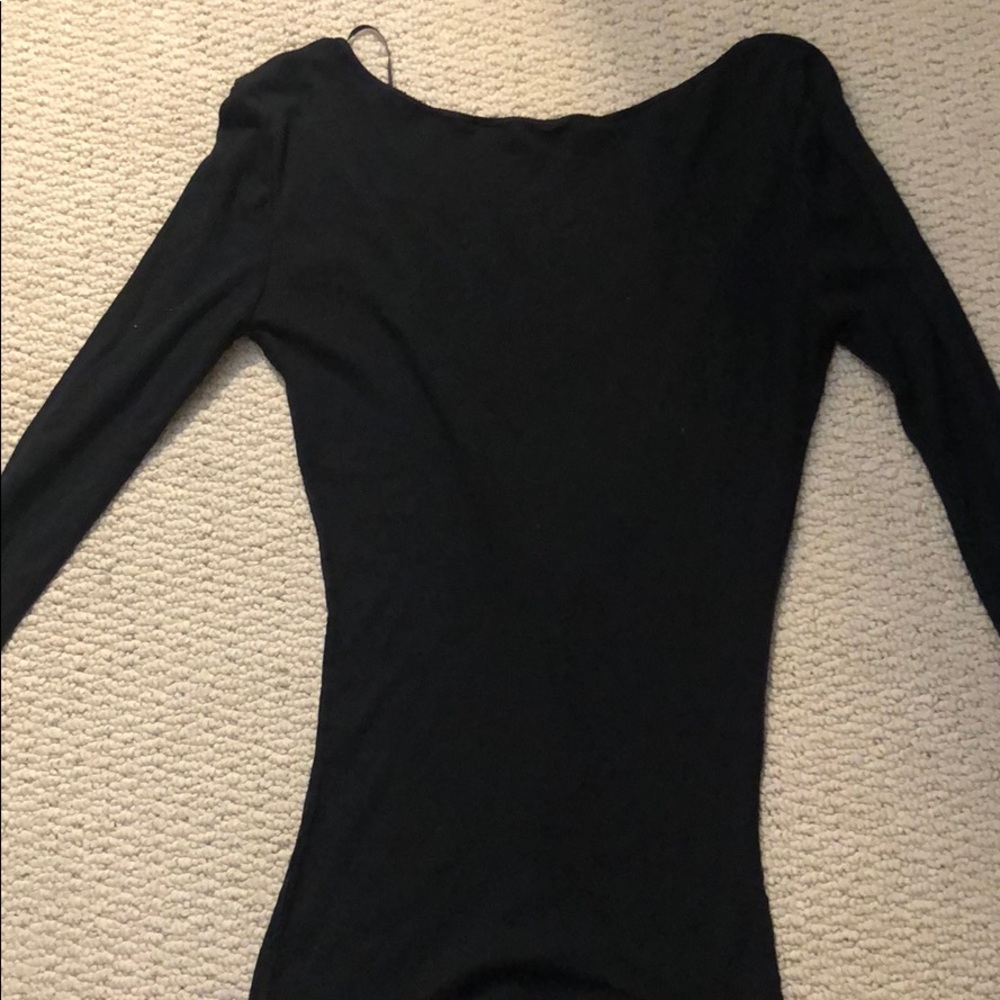 Black long sleeve top